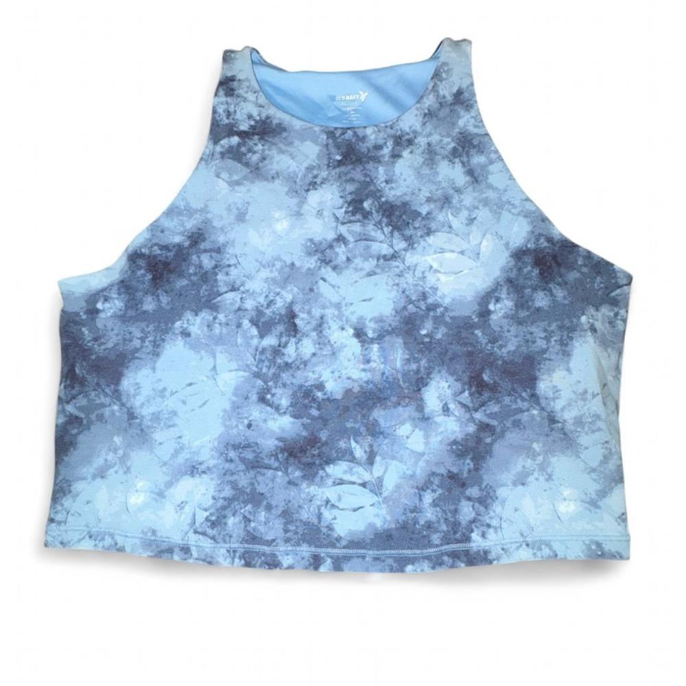 Blue Tie-Dye Tank Top